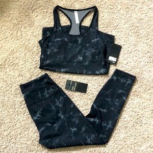 2pc NWT 90 degrees Black Marble set size Medium